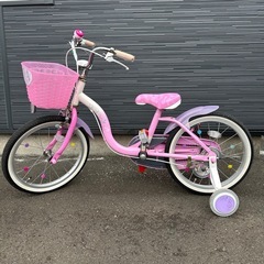 B541★5000円★整備済み 中古子供自転車 ディズニープリンセス　ピンク【18インチ 】 楽天市場】4/30〜5/5最大1200円OFFクーポンあり【送料無料】アイデス