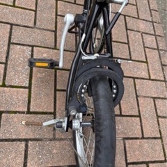 キャプテンスタッグの折りたたみ自転車です。の画像