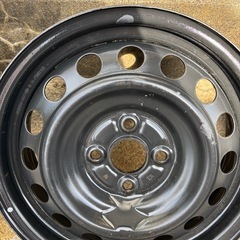 【トヨタ純正？】15インチ スチールホイール 4本 PCD100 4穴 ラクティス/ヴィッツ流用可 の画像