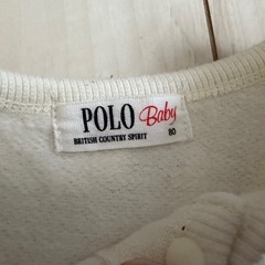 POLO Babyモコモコ長袖ロンパース　80サイズの画像