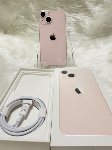 iphone 13mini 128GBピンク国内版 SIMフリー 「美品」箱付き バッテリー100％