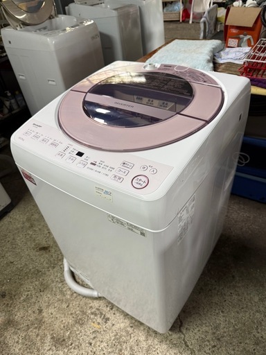 Sharp (シャープ) 全自動洗濯機 ピンク系 ES-G10GBK [洗濯10.0kg/乾燥機能無/上開き]