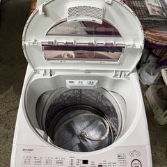 Sharp (シャープ) 全自動洗濯機 ピンク系 ES-G10GBK [洗濯10.0kg/乾燥機能無/上開き]の画像