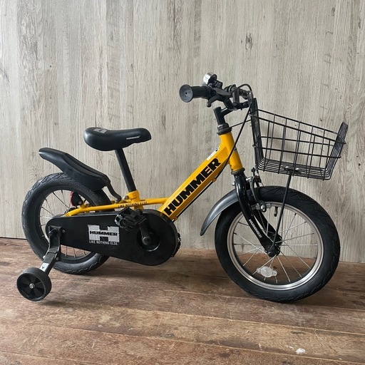HUMMER ハマーキッズ 幼児用自転車 14インチ 折りたたみ補助輪 