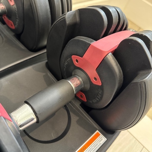 【美品・2個セット】可変式ダンベル 最大24kg アジャスタブル（ボウフレックス型）