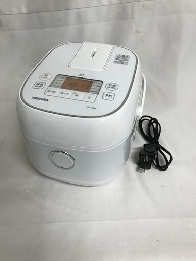 【北見市発】TOSHIBA 東芝 東芝IHジャー炊飯器〈家庭用〉 RC-5XN 2022年製 3合 ホワイト 一人暮らし(E4172mkmGMY)