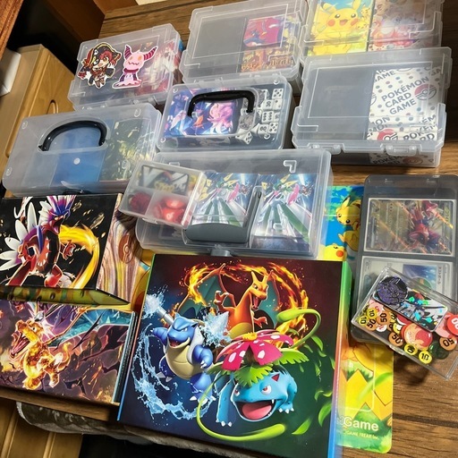 ポケモンカード【引退品】デッキ11個+ケース+スリーブ+ダメカンなど
