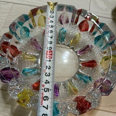 クリスタルガラス　灰皿　昭和レトロの画像