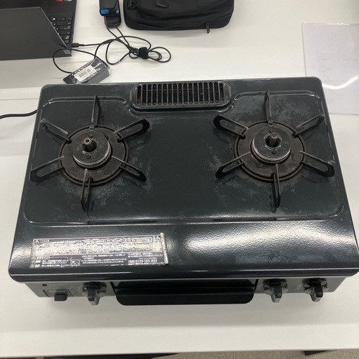 今2604-435 パロマ IC-S37K-L ガステーブル LPガス用 2023年製 通電確認済み キズ汚れ有り