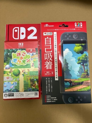 Nintendo Switch2新品未使用＋ポケモンぽこあ新品未使用＋液晶フィルム