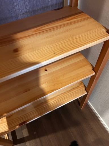 無印良品　パイン材ユニットシェルフ奥行２５ｃｍタイプ・５８ｃｍ幅・中
