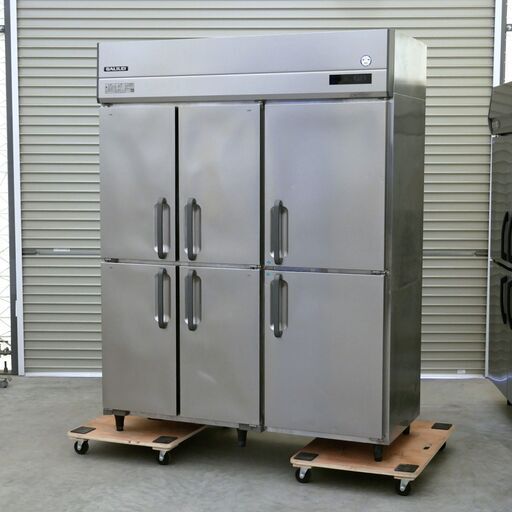 ≪yt2198ジ≫ フクシマガリレイ 業務用6ドア冷凍冷蔵庫 GRN-152PM(改) AC100V 幅149cm 2021年製造 2凍4冷 簡易冷却確認済　中古厨房機器/リユースストレージ仙台　71102-04