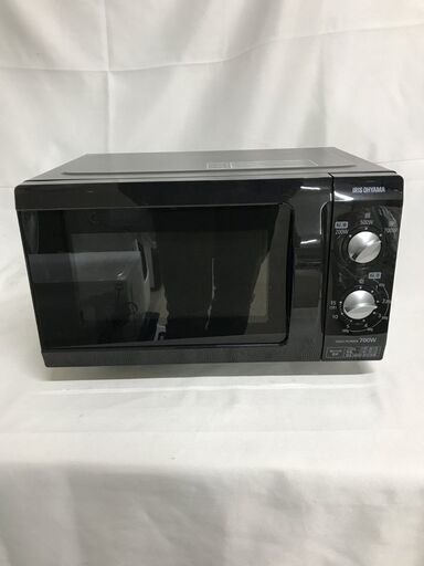【北見市発】アイリスオーヤマ IRISOHYAMA 電子レンジ EMO-F518-5-B 2021年製 50㎐ 黒 一人暮らし ⓾(E4197axwGMY)