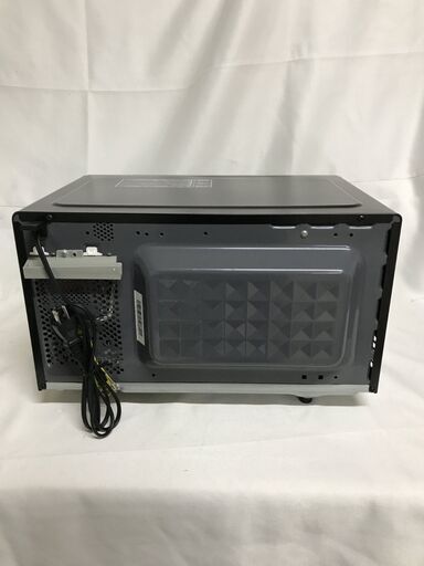 【北見市発】アイリスオーヤマ IRISOHYAMA 電子レンジ EMO-F518-5-B 2021年製 18L ブラック⓶(E4201axnGMY)