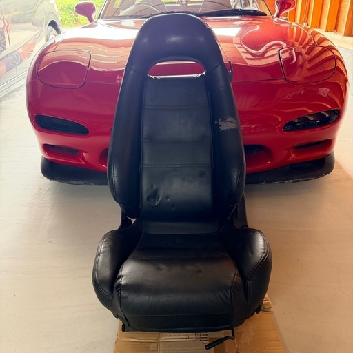 RX-7 FD3S 助手席　純正シート ブラックレザー 本革シート