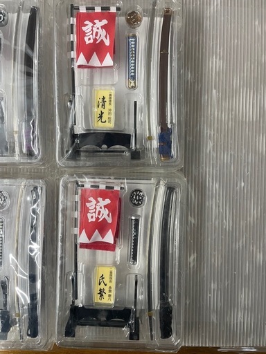 新選組 刀剣フィギュア 6種セット 「誠」旗付き