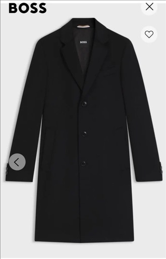 【超美品】BOSS チェスター コート 黒 サイズ48 メンズ 男性