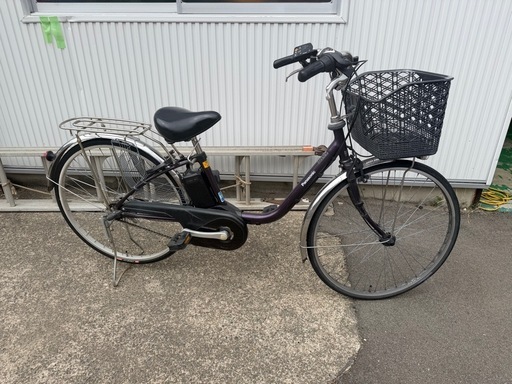 ヤジZ4326 Panasonic 電動アシスト自転車 電動自転車  【バッテリー最高評価】パナソニック ビビ 26型 充電器2個付！パワフル走行！