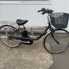 ヤジZ4326 Panasonic 電動アシスト自転車 電動自転車  【バッテリー最高評価】パナソニック ビビ 26型 充電器2個付！パワフル走行！の画像