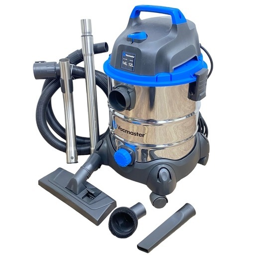 動作品■Vacmaster 乾湿両用集じん機 ステンレス型 集塵14L 吸水12L 100V 電動工具 コード式 VO1220SFD-WH 中古品■ジモティ姫路