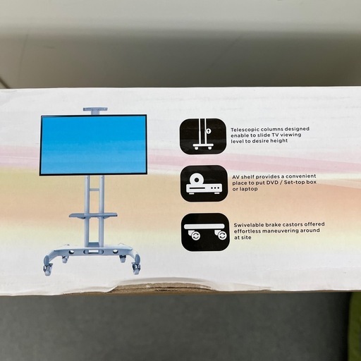 1090000709163 テレビ台(キャスター付) ホワイト 未使用品  