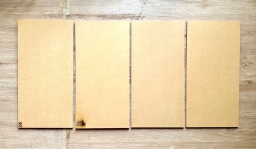 MDF ボード（18mm厚1枚、15mm厚3枚）