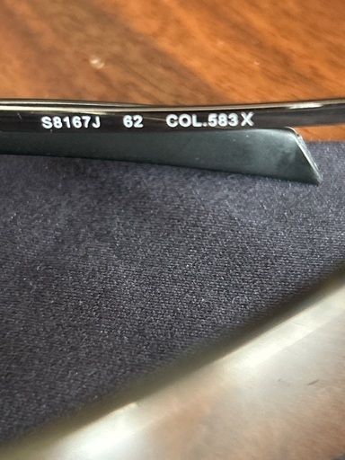 POLICE ミラーハーフ　サングラス　美品　チタニウム　人気　S8167J 　　COL 583X POLICE ミラーハーフサングラス美品チタニウム人気S8167J COL 583X