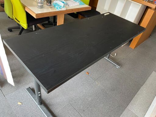 ブラックカラー テーブル 会議用などに 約600x1500