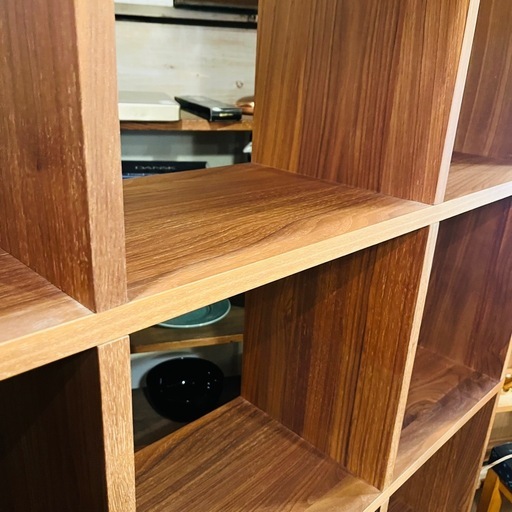 無印　無印良品　MUJI スタッキングシェルフ　スタッキングシェルフセット・4段×３列・ウォールナット材　ウォルナット　棚　シェルフ　ラック　4×5