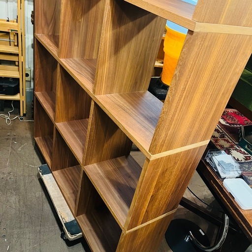 無印　無印良品　MUJI スタッキングシェルフ　スタッキングシェルフセット・4段×３列・ウォールナット材　ウォルナット　棚　シェルフ　ラック　4×5