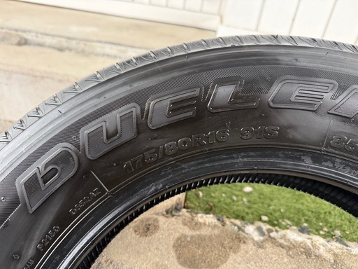 25年製造　DUELER  175/80R16 91S タイヤ×4本セット ブランド：BRIDGESTONE DUELER