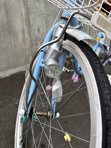お値下げしました！！ブリヂストン　ジュニア22インチ水色自転車