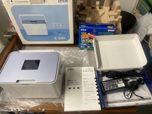 EPSON コンパクトフォトプリンター E-520 写真用紙付属 