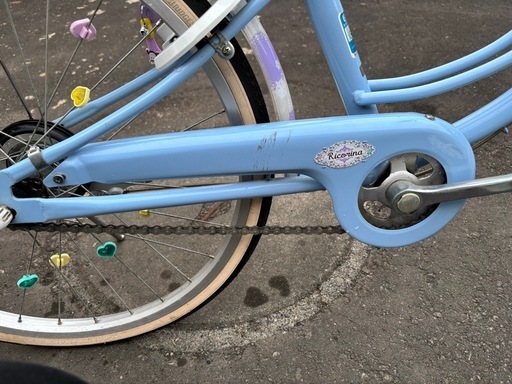 お値下げしました！！ブリヂストン　ジュニア22インチ水色自転車