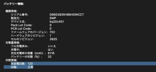 MacBook Pro（15インチ,2016）512GB/16GB〈MLH42J/A〉⑥