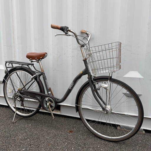 【都内/千葉引取】ママチャリ 26インチ自転車 鍵/オートライト/変速/カゴ付き