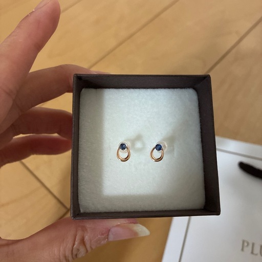 サファイアK10 ピアス