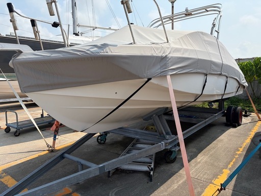 【 ヤマハ AX220 ウェイクタワー仕様 】令和4年式　エンジン80h 船台付き