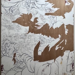 美術制作向け 大型木製パネル 175cm×123cm×2枚 再利用可能の画像