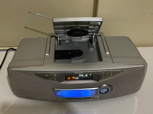 SHARP SD-FX100 1ビット MD CDシステム ラジカセ シルバー