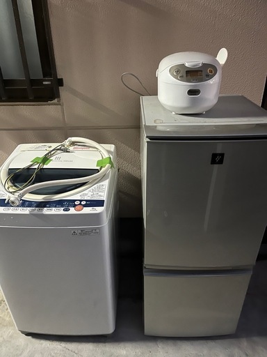 冷蔵庫と洗濯機と炊飯器