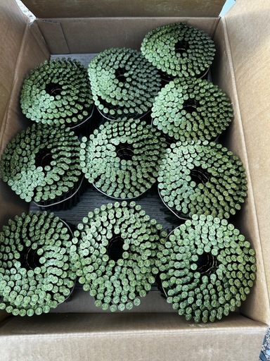 ムラタ ワイヤ連結N釘 MF-N75(黄緑) 10巻 1巻200本