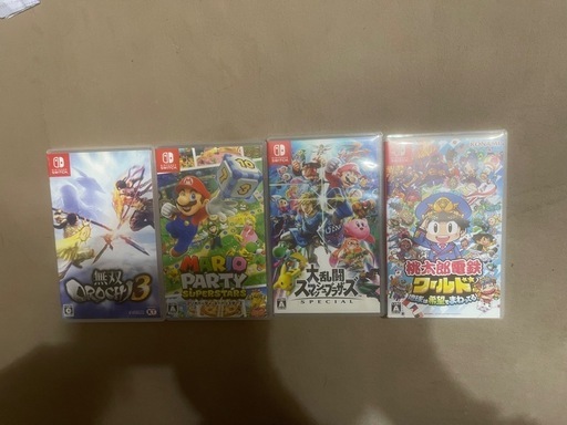 【お得】Switchソフト4本セット スマブラ/桃鉄/マリパ/無双