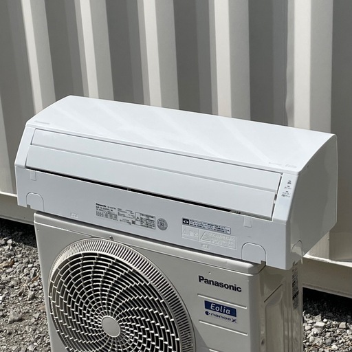 取付け可 ! !◇パナソニック エアコン 8畳用 2022年 ナノイーX エオリア 50℃対応室外機 100V CS-252DFL 洗