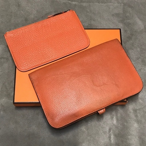 正規品 エルメス ドゴンデュオ オレンジスイフト 良品
