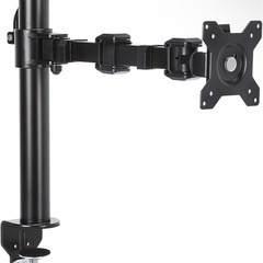Amazonベーシック モニターアーム 1画面 シングル 13~30インチ(10kgまで対応) 高さ調節可能の画像