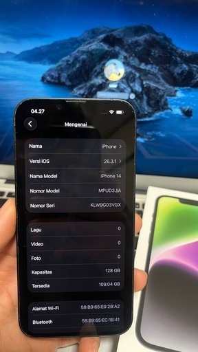 iPhone 14 128GB ミッドナイト  ✅ 値段は少し相談してもいいです。✅