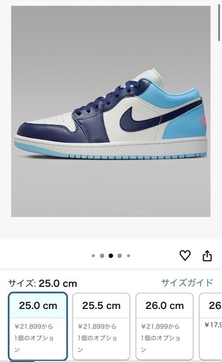ジョーダン1ロー　25cm