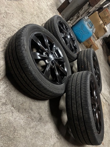 美品REGNO!バリ溝タイヤ希少ホイール4本セットスズキスペーシア 