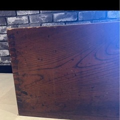 木製火鉢　長火鉢　灰入り　昭和レトロ　引き出し付　古道具　アンティークの画像